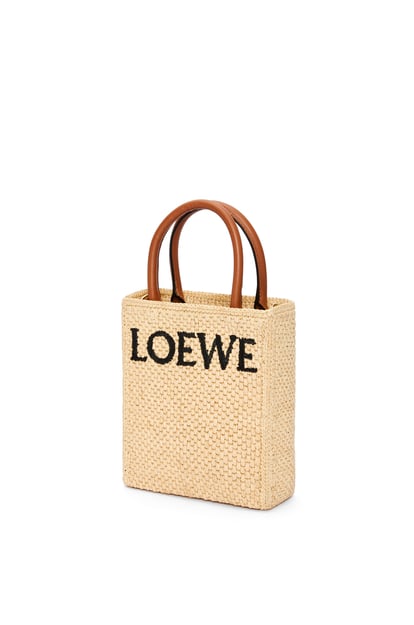 LOEWE Standard A5 Tote Bag aus Bast Natur/Schwarz plp_rd