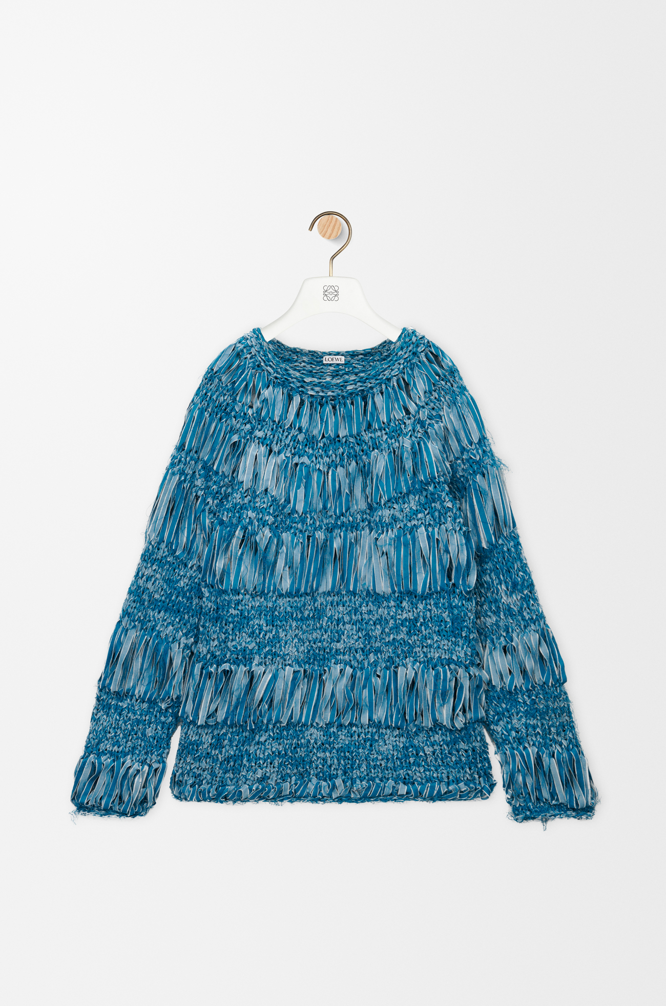 LOEWE Sweater in cotton blend Turquoise