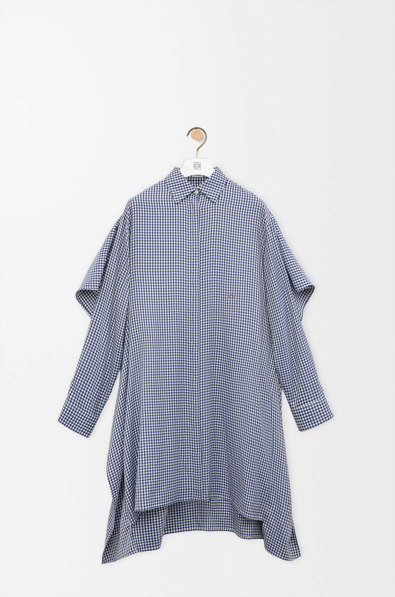 Cape dress in silk by LOEWE