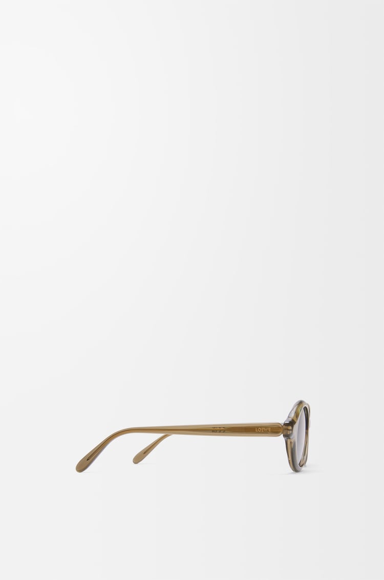 LOEWE Epsilon 超薄太陽眼鏡 卡其綠