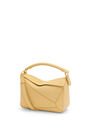 LOEWE Small Puzzle bag in soft grained calfskin Dark Butter