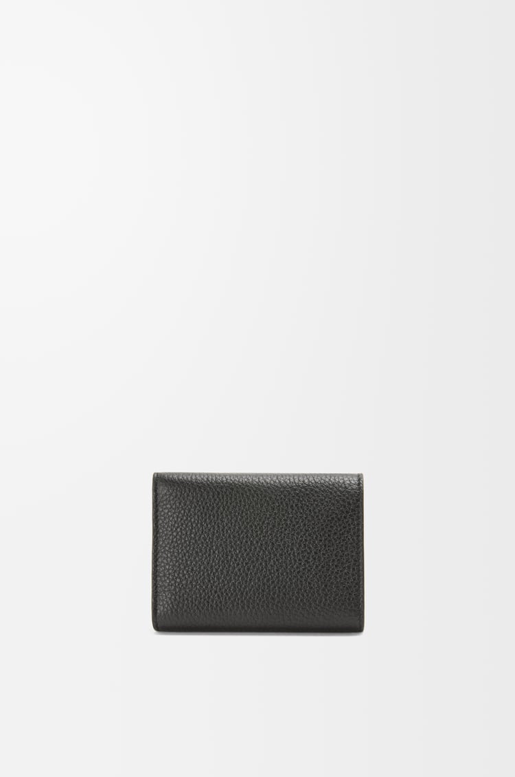 LOEWE Trifold wallet in soft grained calfskin Black