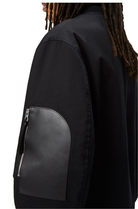 LOEWE Bomber jacket in cotton Black plp_rd