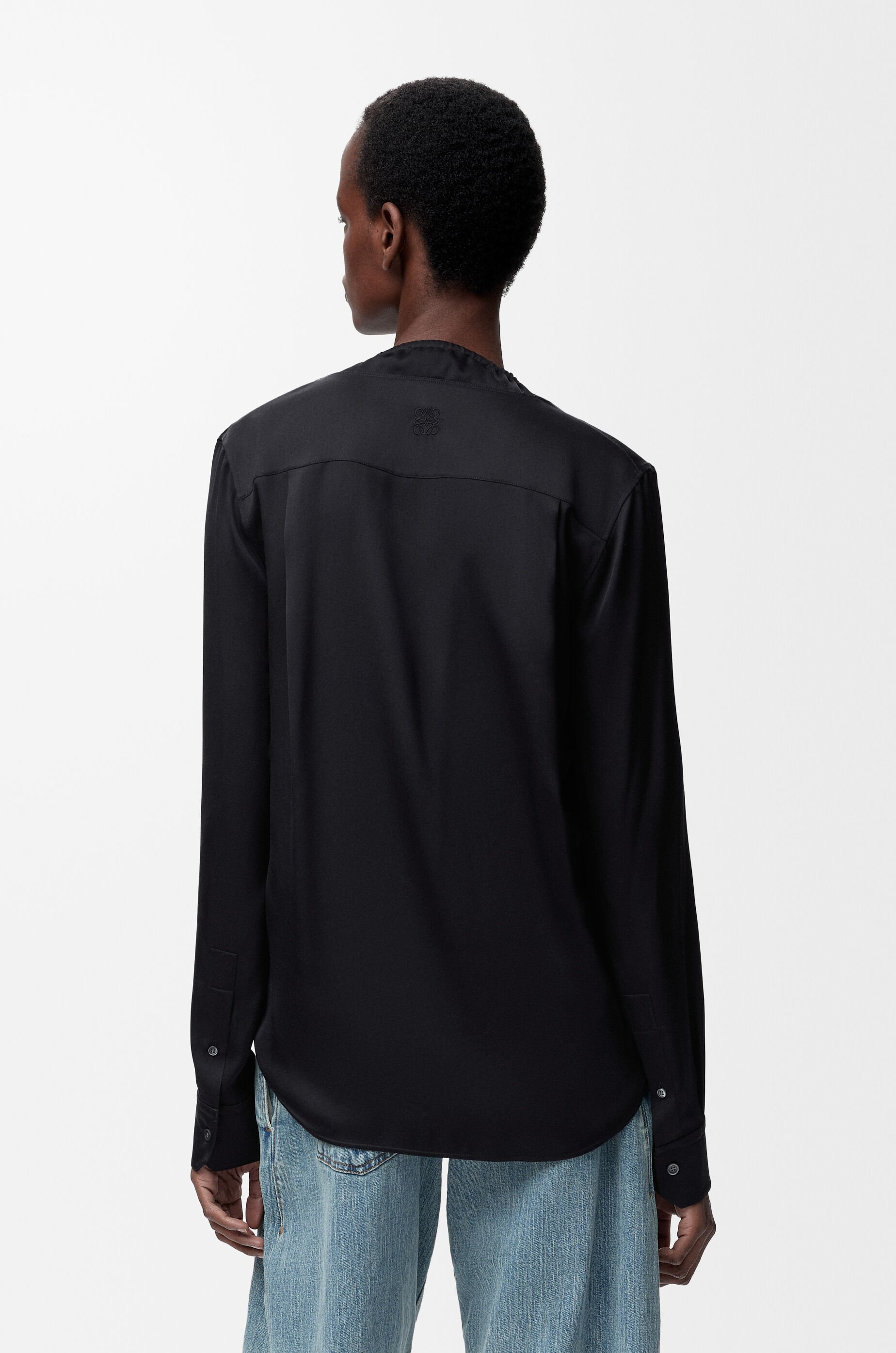 ブラウス（シルク） ブラック - LOEWE