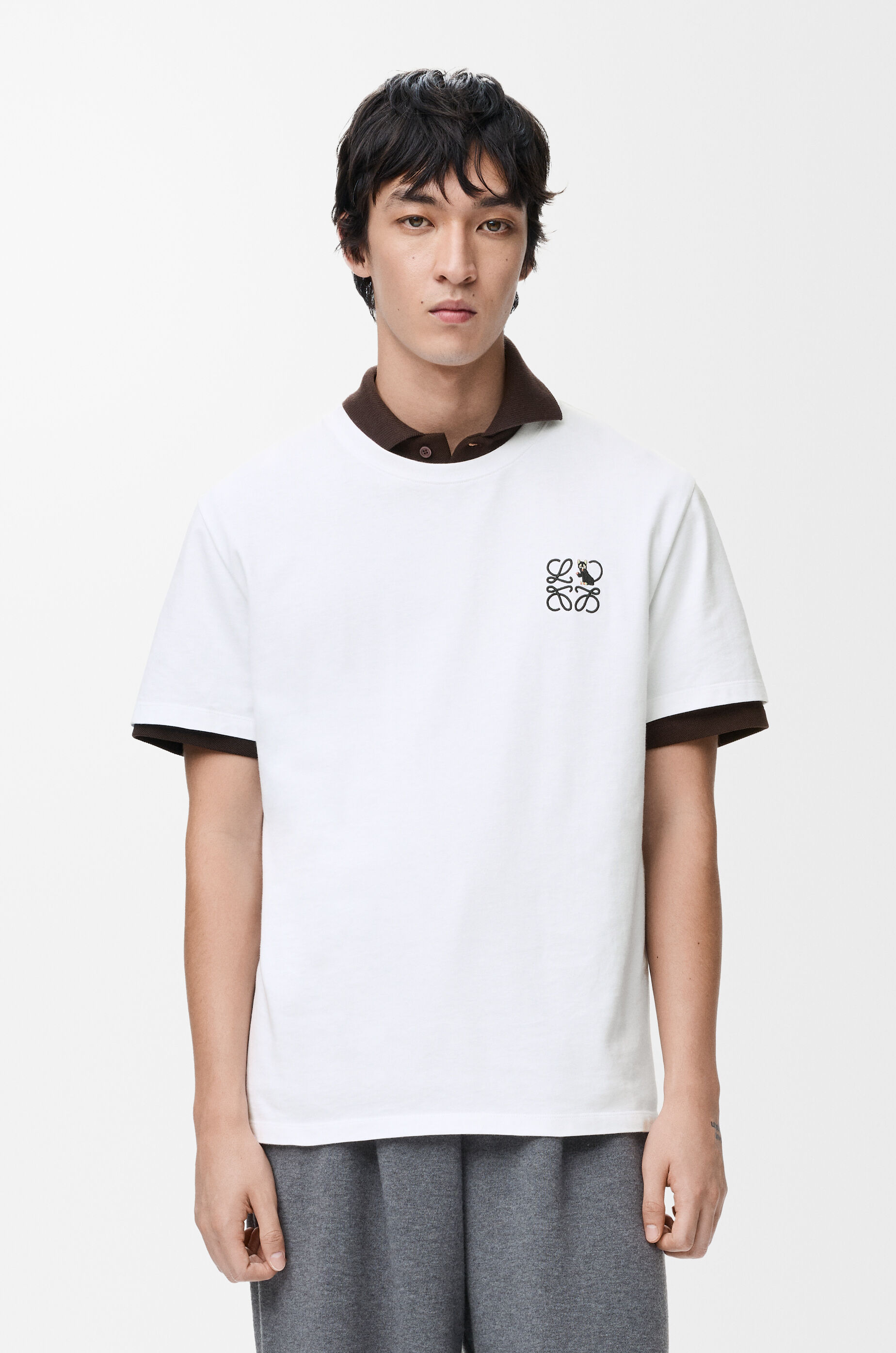 LOEWE リラックスフィットTシャツ（コットン） ホワイト リラックスフィット Tシャツ（コットン） ホワイト - LOEWE