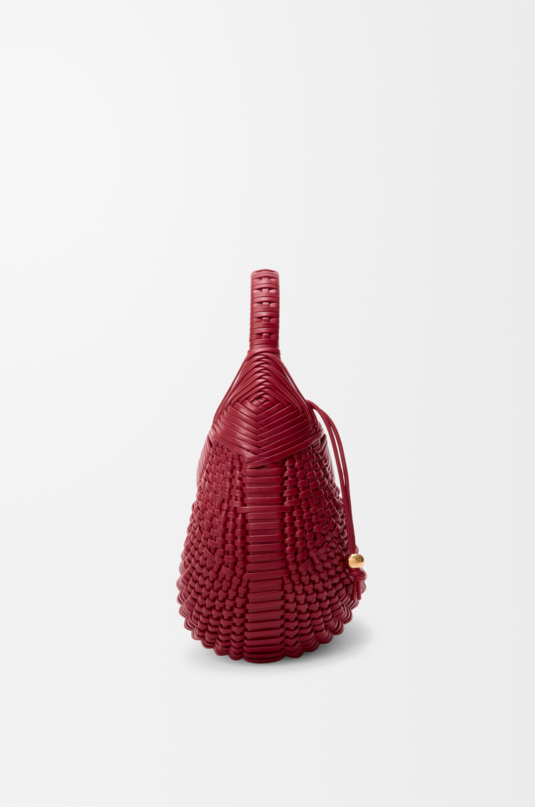 LOEWE Diamond Hobo bag in calfskin Cherry
