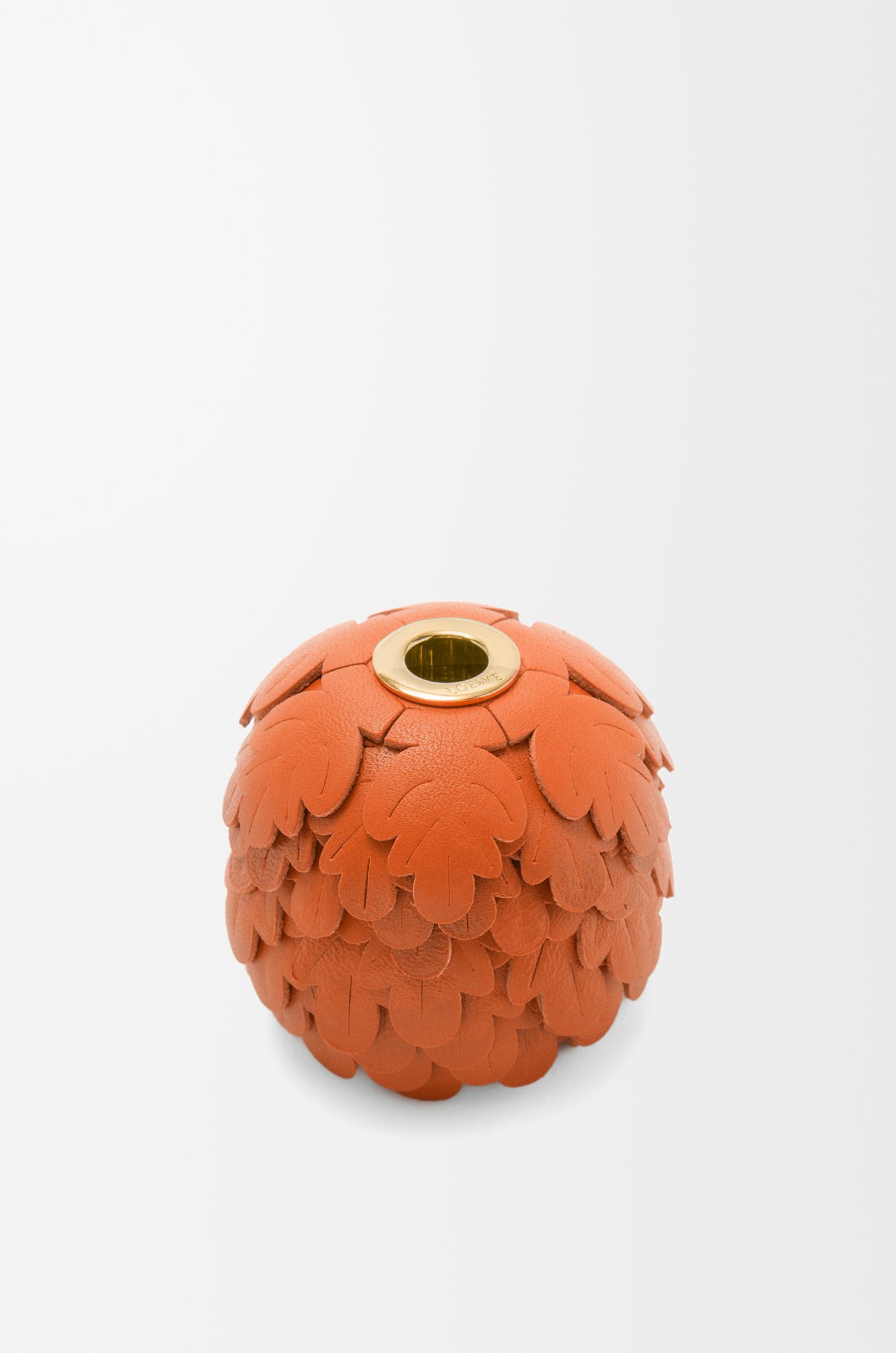 LOEWE Leaves charm in calfskin Maple Orange