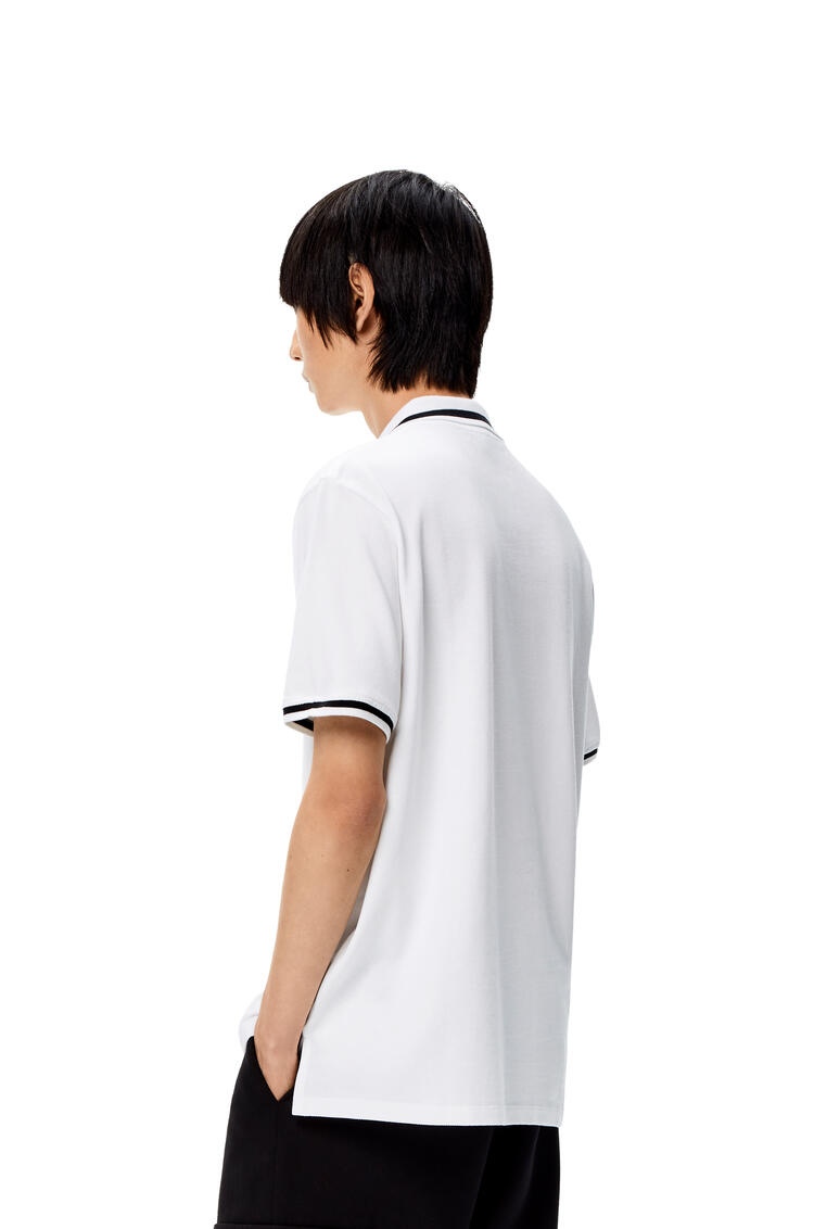 LOEWE Anagram polo in cotton White