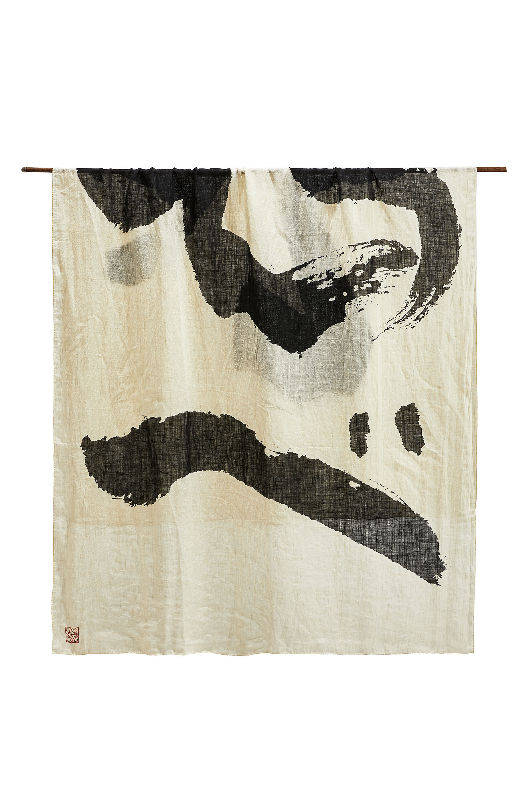 LOEWE 120X200 SCARF CALLIGRAPHY White