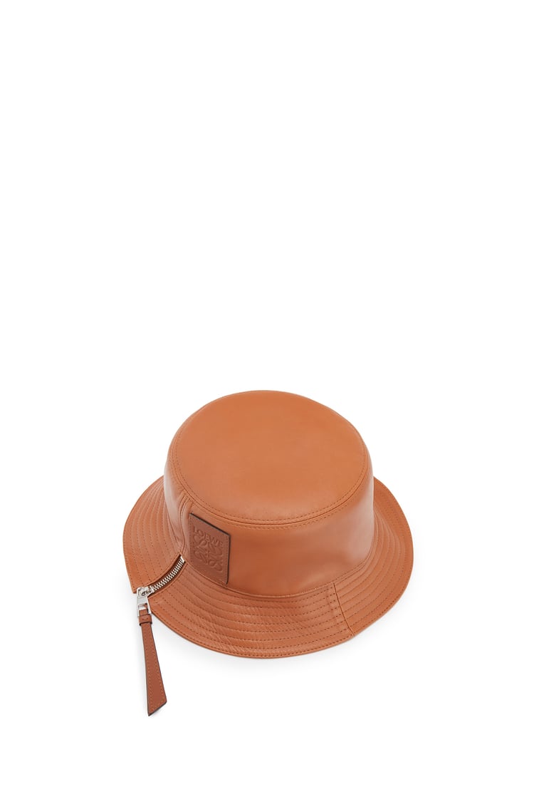 LOEWE Nappa 小牛皮漁夫帽 棕褐色