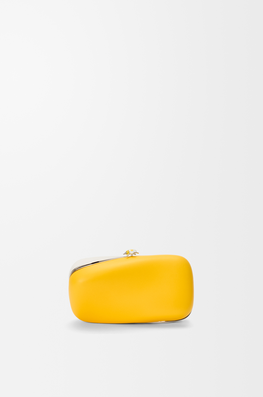 Twisted Minaudiere in bicolour nappa lambskin