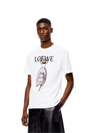 LOEWE Camiseta Yu-Bird en algodón Blanco/Multicolor plp_rd