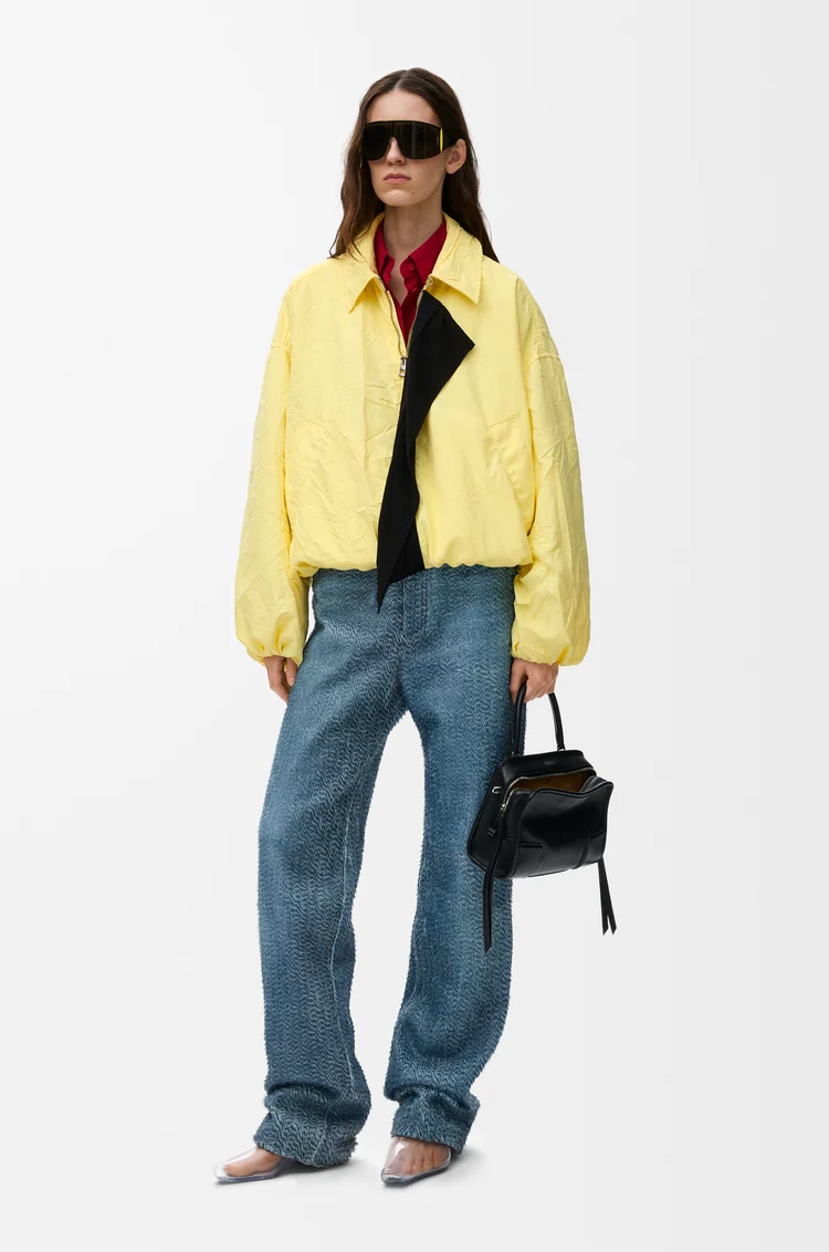 LOEWE Chaqueta en tejido técnico Amarillo Claro