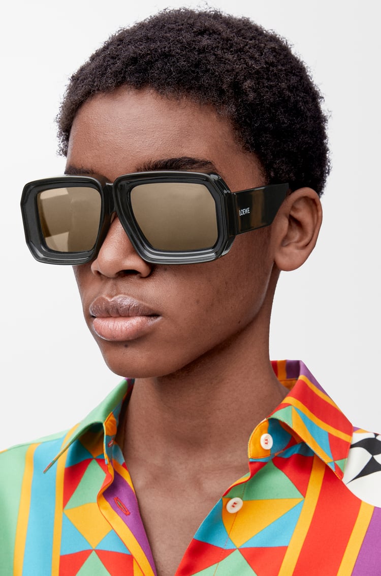 LOEWE Paula's Ibiza dive in mask sunglasses  Black/Silver