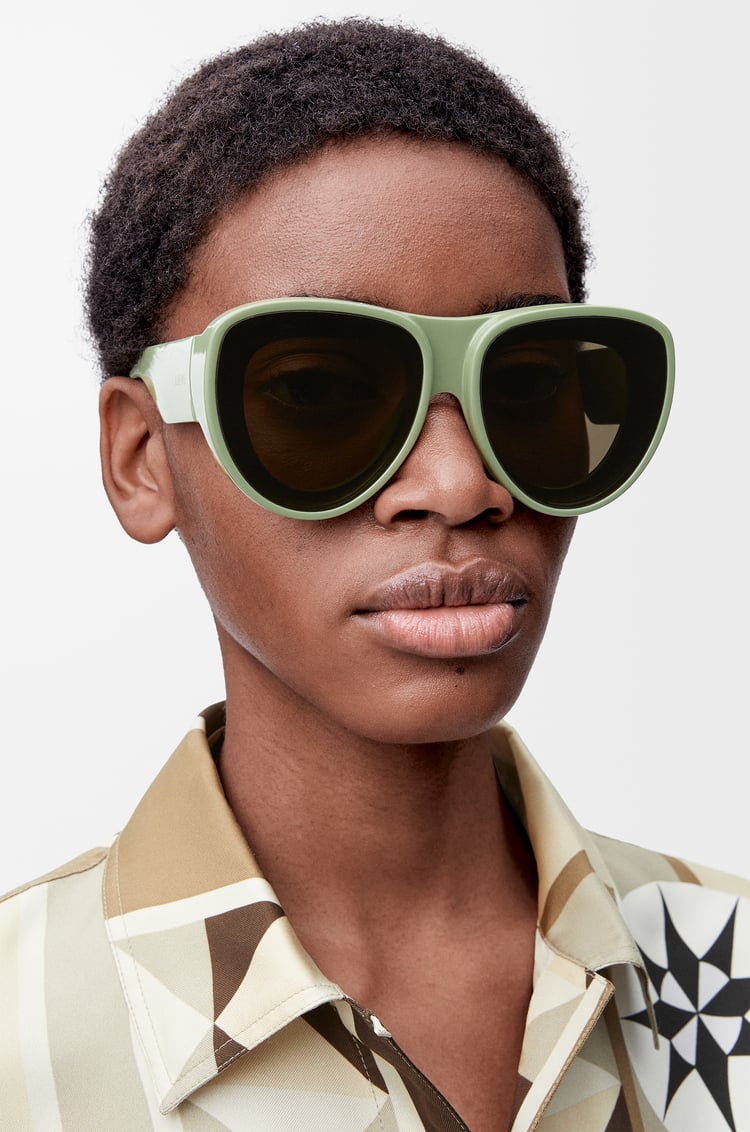LOEWE Front lenses aviatior sunglasses Grey Green