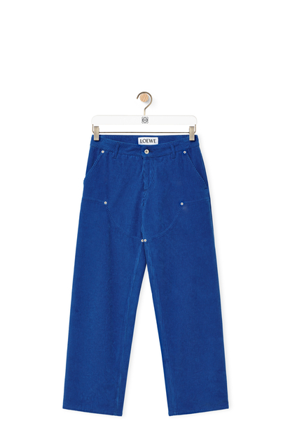 LOEWE Pantalón de traje en algodón Azul