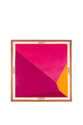 LOEWE Puzzle scarf in modal and cashmere Fuchsia/Magenta plp_rd
