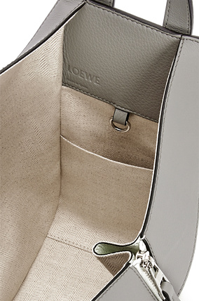 LOEWE Small Hammock bag in classic calfskin Ash Grey/Light Celadon