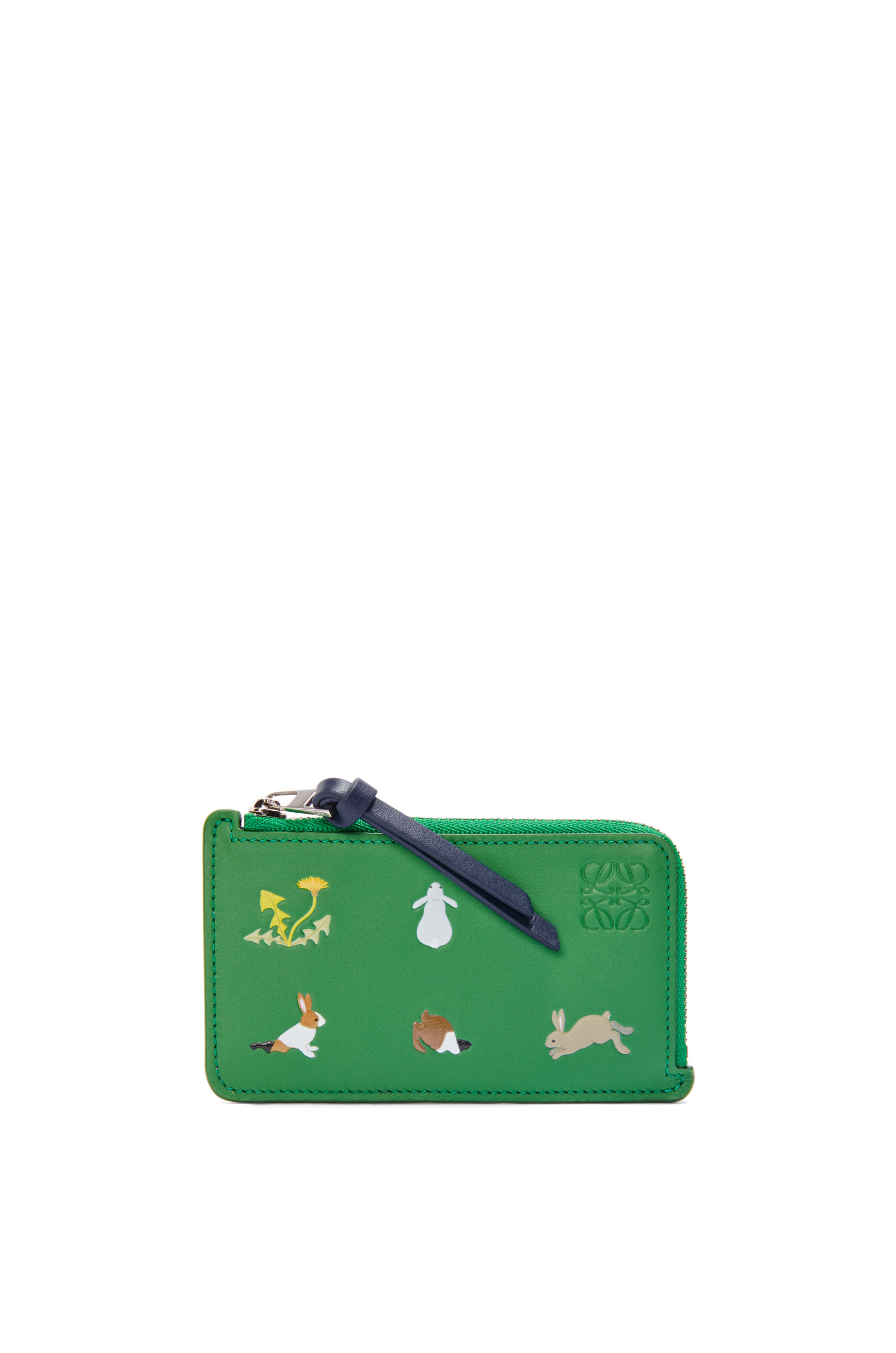 うさぎ コインカードホルダー（ナパカーフ） トロピカルグリーン - LOEWE