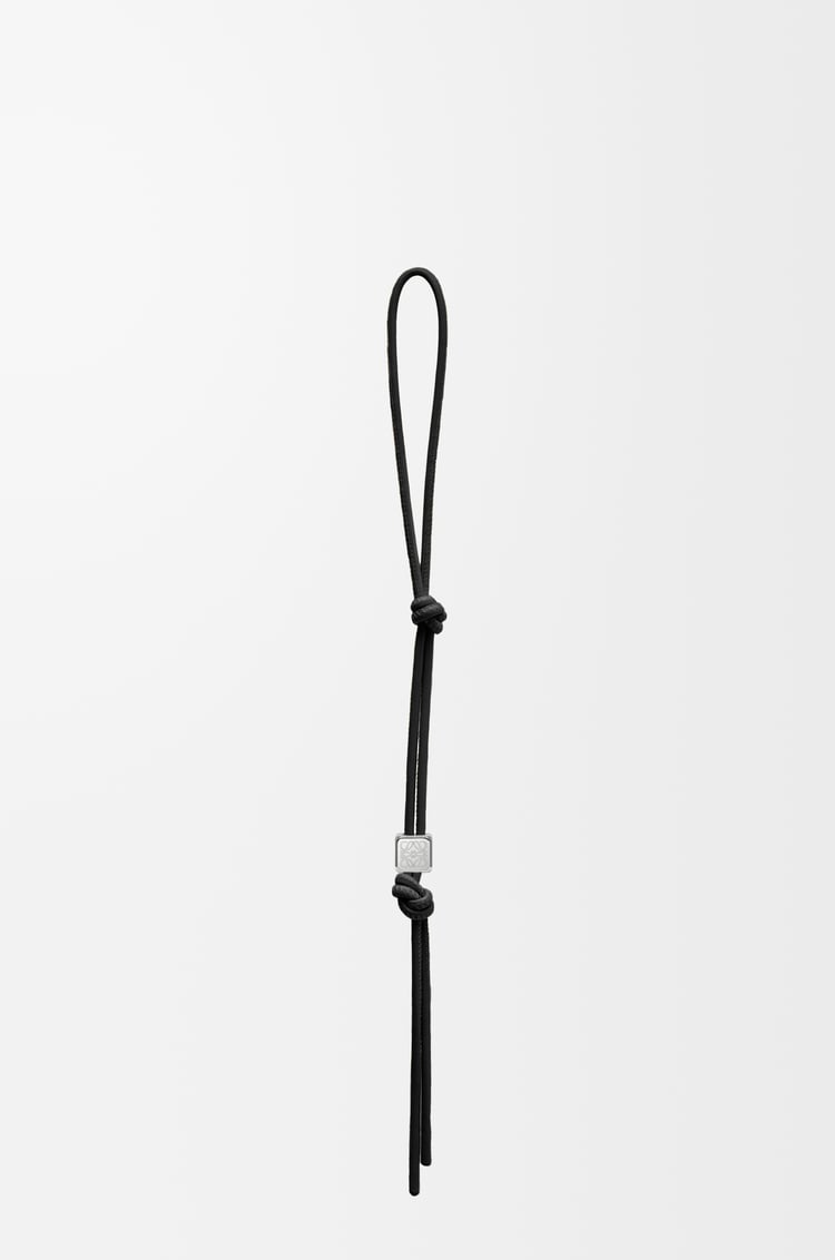 LOEWE Correa personalizable en piel de ternera Negro/Paladio