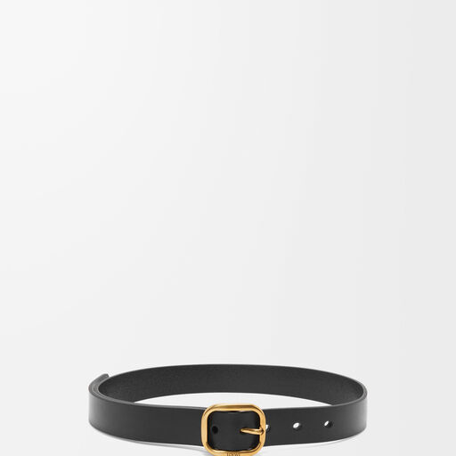 ラウンド ソフト ベルト（クラシックカーフ） ブラック - LOEWE 