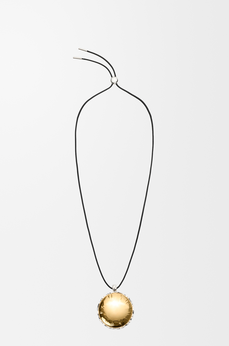 LOEWE Collar con diseño inflado Plateado/Dorado