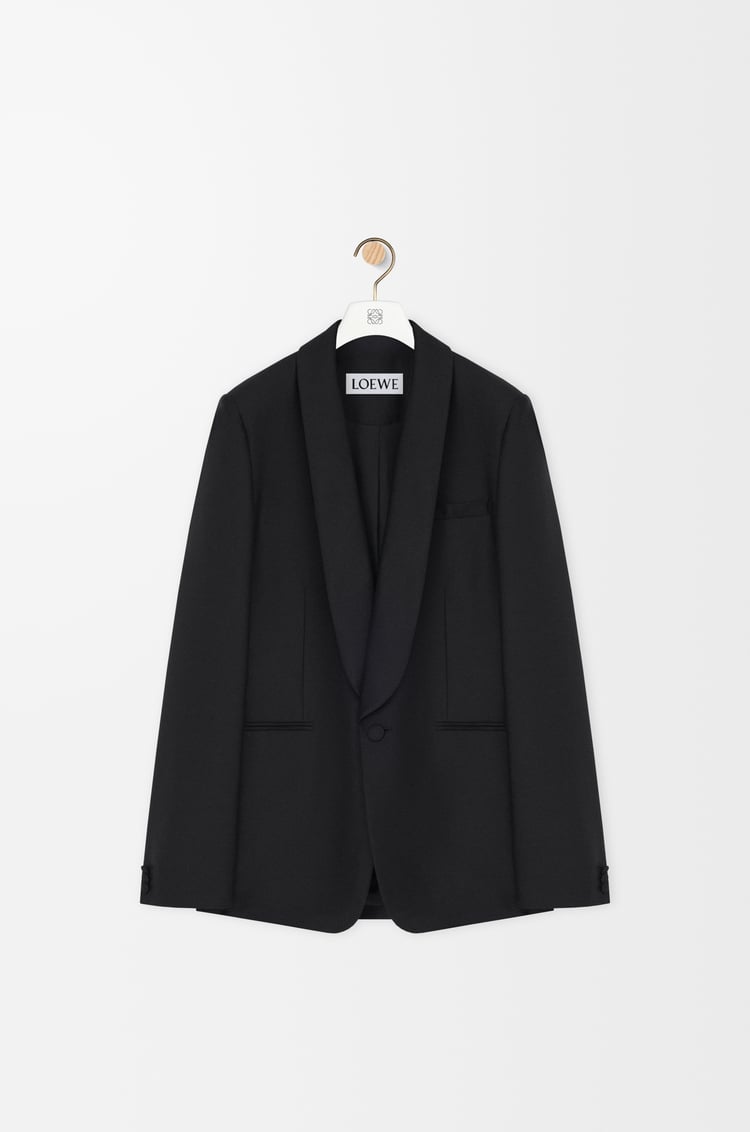 LOEWE Veste en laine et soie Noir