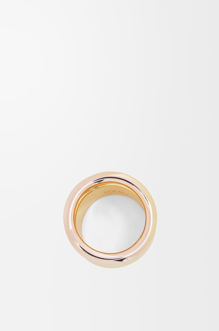 LOEWE Anillo Nappa Knot en plata de ley Oro/Oro Rosa