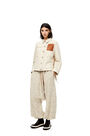 LOEWE Workwear jacket in cotton and linen Ecru pdp_rd