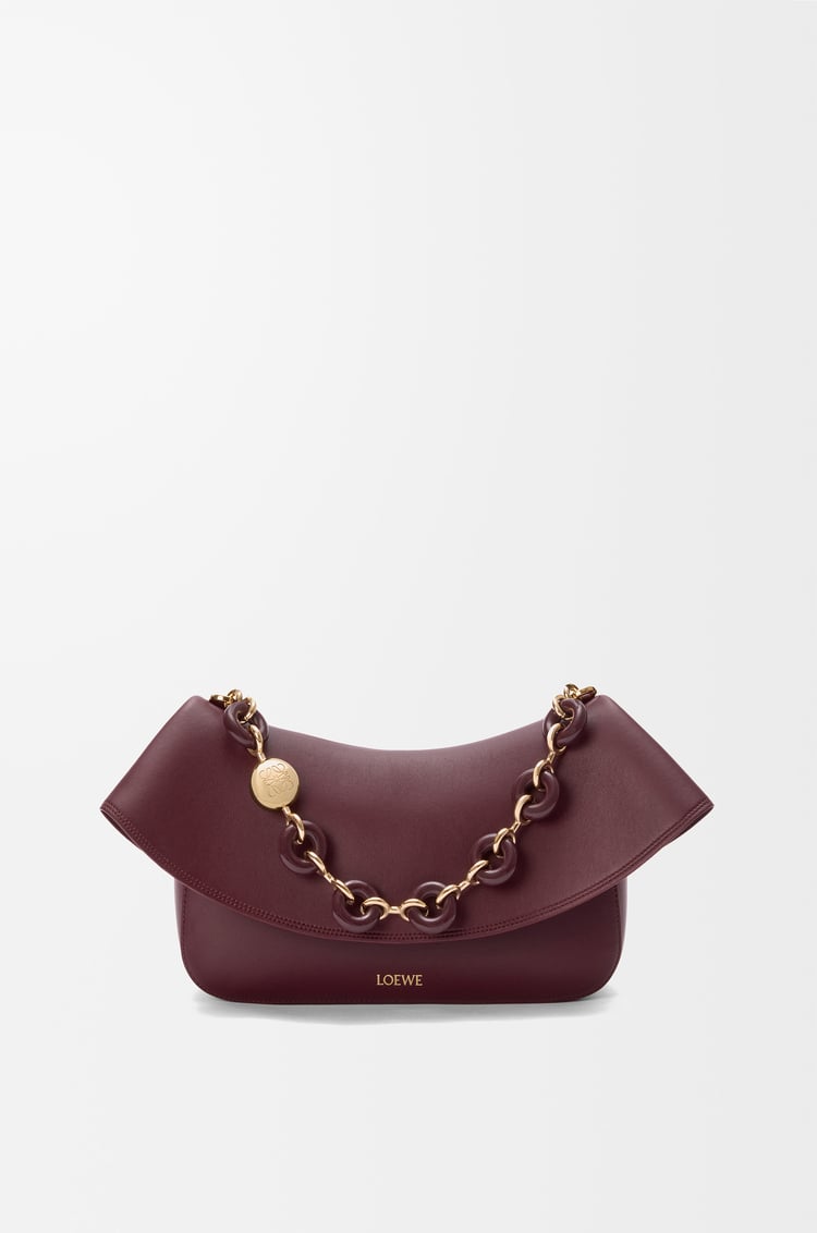 LOEWE オラ バッグ ミディアム（スムースカーフ） ダークバーガンディ