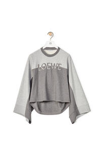 LOEWE LOEWE volume sweatshirt in cotton Grey/Light Grey pdp_rd