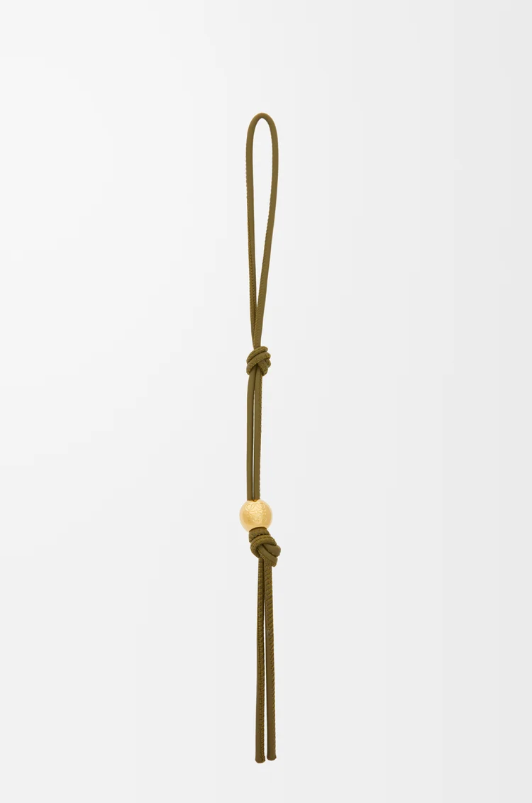 LOEWE Correa personalizable en piel de ternera clásica  Negro/Dorado