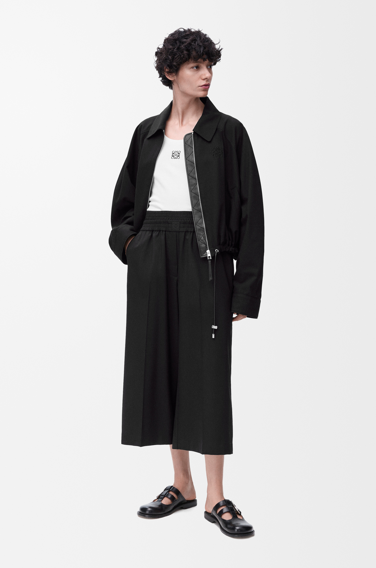 LOEWE Chaqueta globo en algodón Negro plp_rd