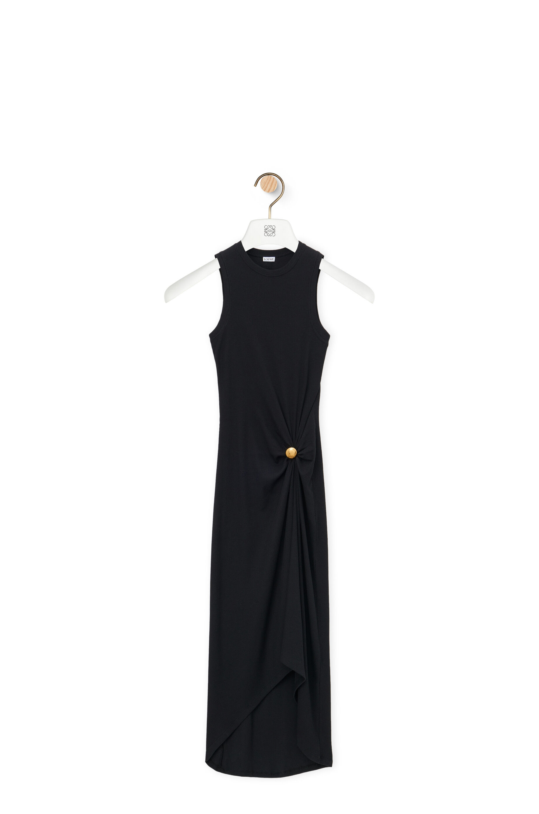 Pebble dress in cotton Black LOEWE