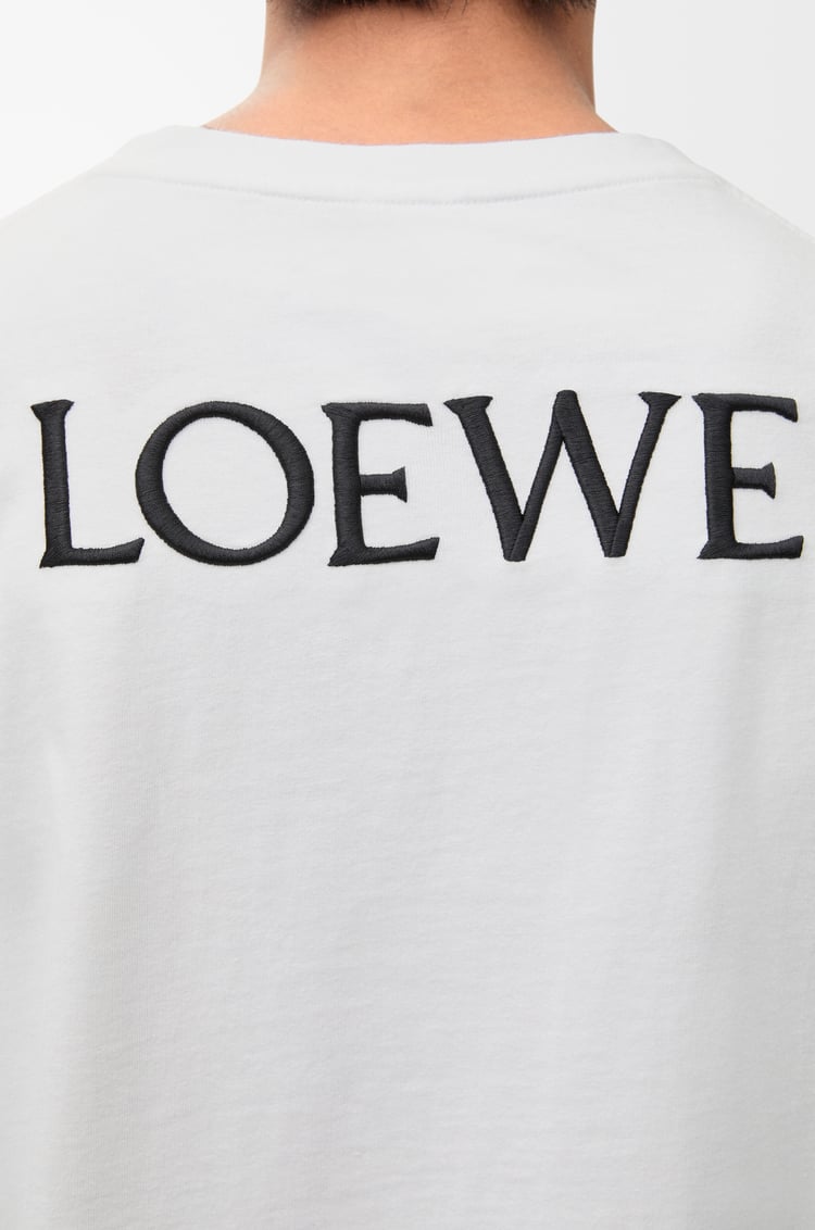 LOEWE 棉質寬鬆版型 T 恤 白色/多色