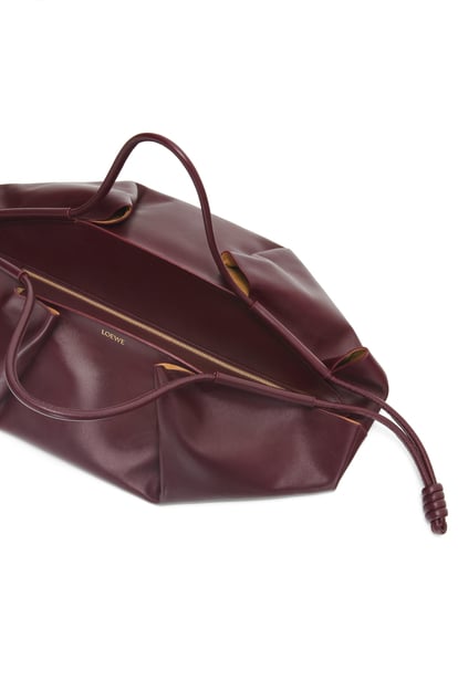 LOEWE XL Paseo bag in shiny nappa calfskin Burgundy plp_rd
