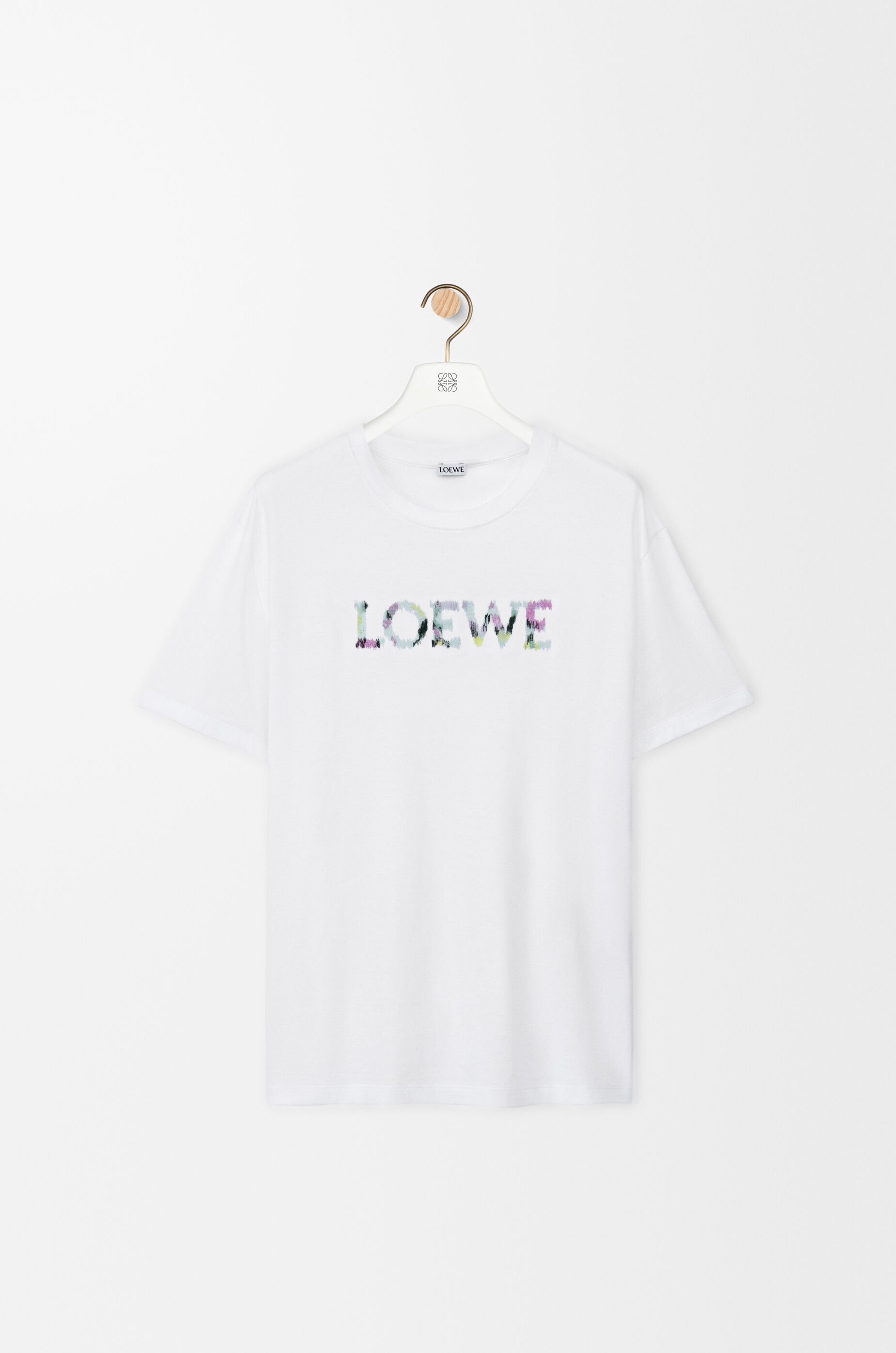 代引き手数料無料 T-shirt fit Relaxed in LOEWE - White cotton トップス