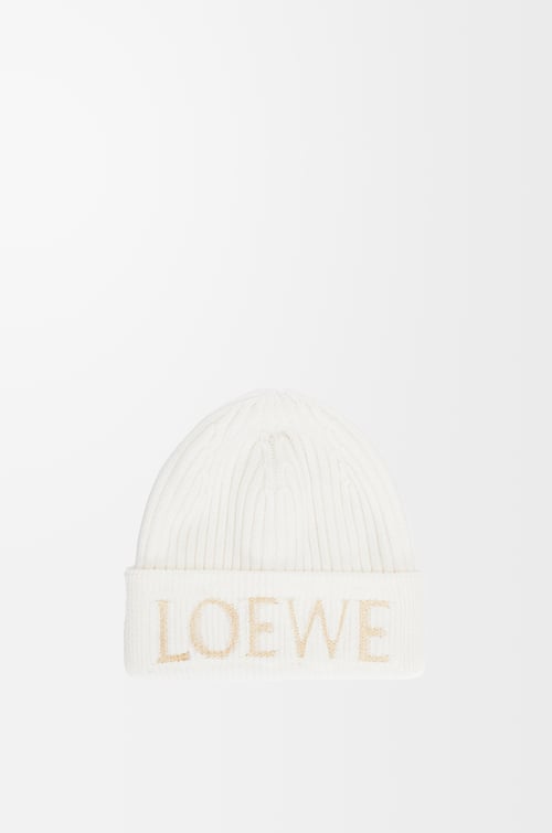 LOEWE ロエベ ビーニー（ウール） ホワイト plp_rd