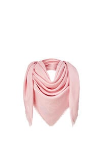 LOEWE Damero scarf in wool, silk and cashmere Orchid