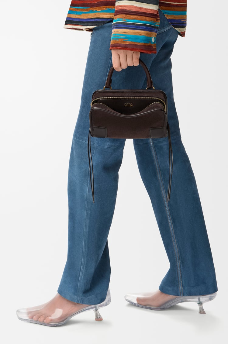 LOEWE Bolso Amazona 180 mini en ante Brownie Oscuro