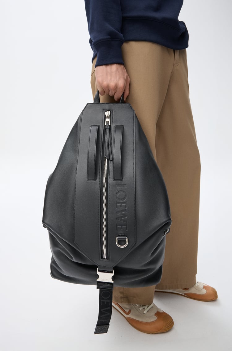 LOEWE Convertible backpack in classic calfskin Black