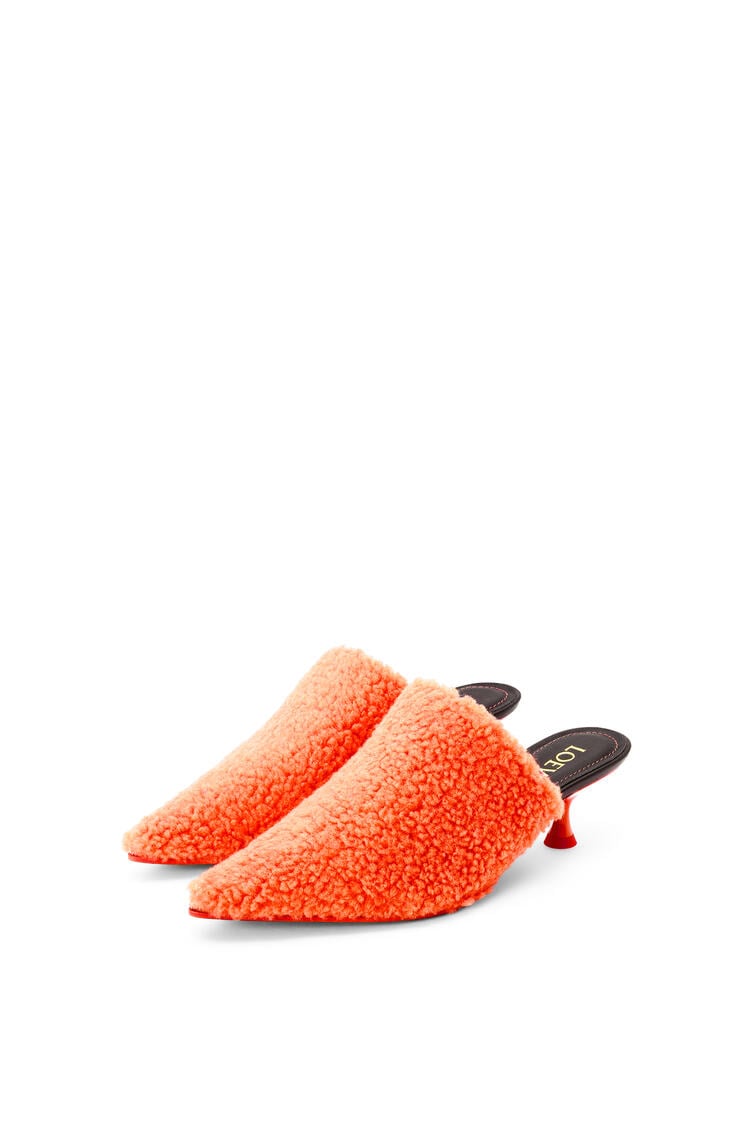 LOEWE Zapato de salón 50 en tejido polar Naranja Neon pdp_rd
