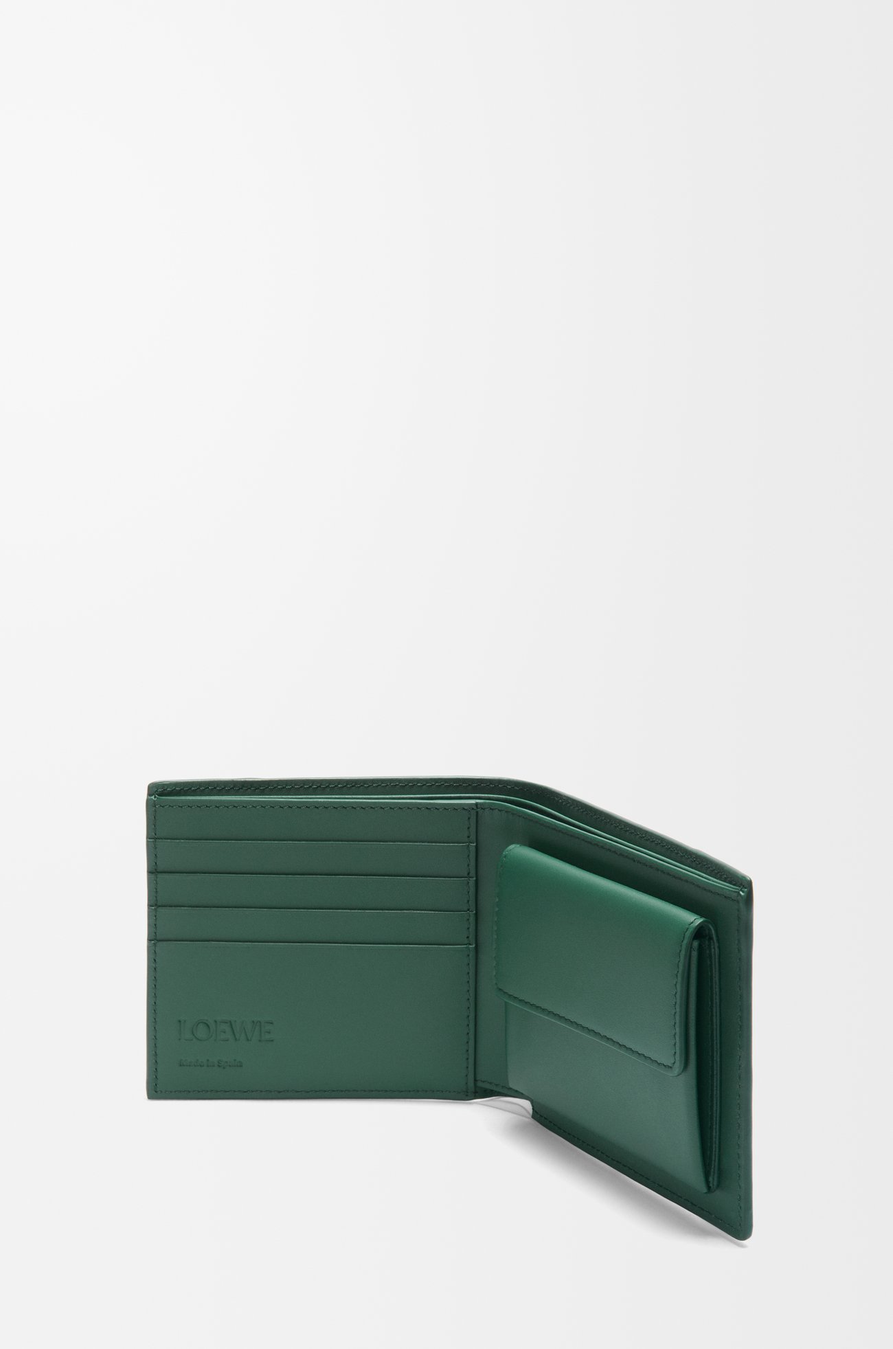 LOEWE Puzzle bifold coin wallet in classic calfskin Evergreen plp_rd