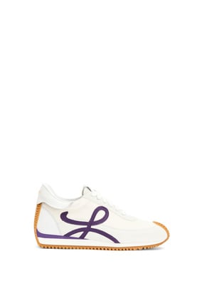 LOEWE 羊皮革 Flow 运动鞋
 White/Purple plp_rd