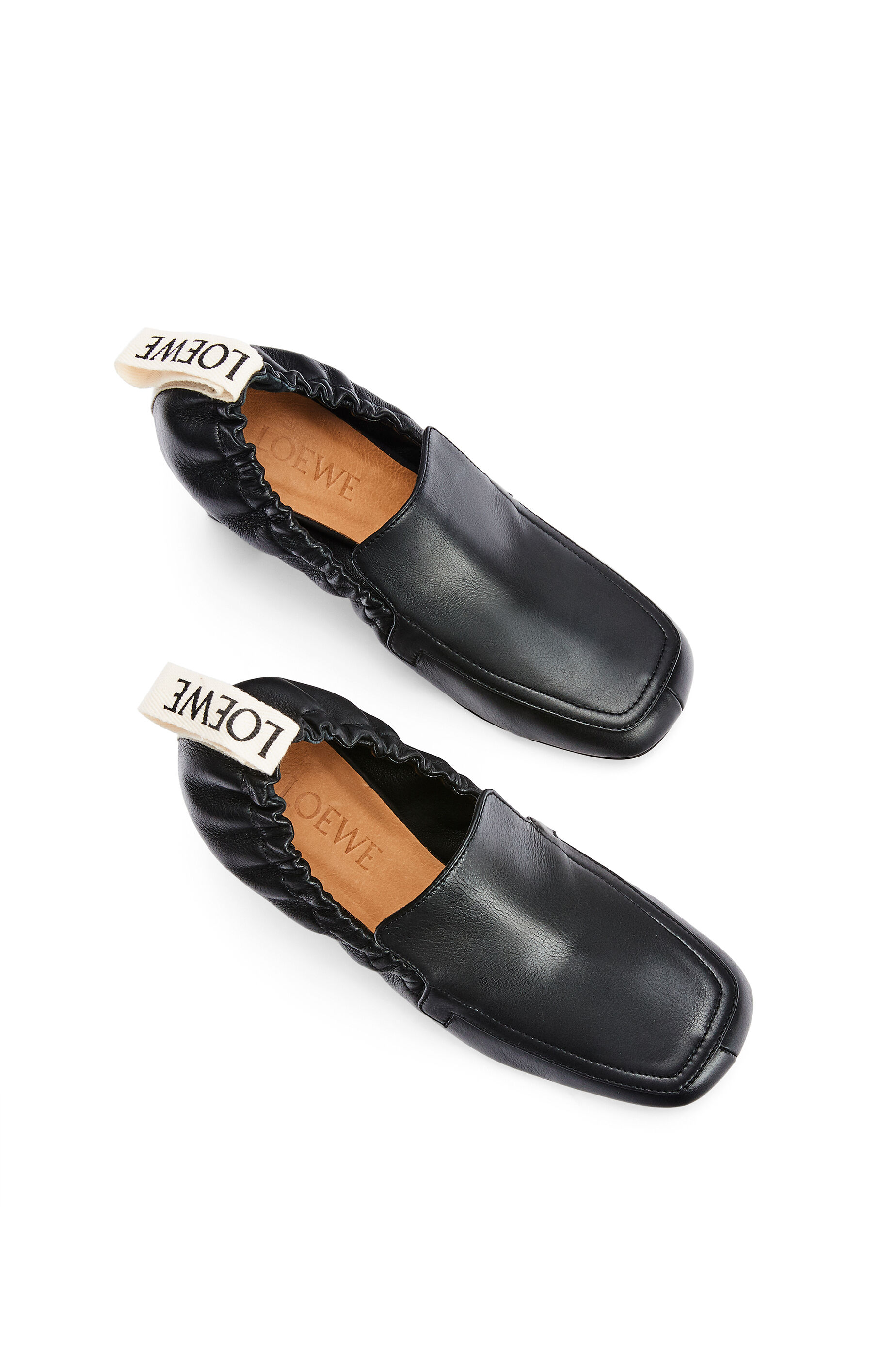 Elasticated loafer 70 in calf Black LOEWE