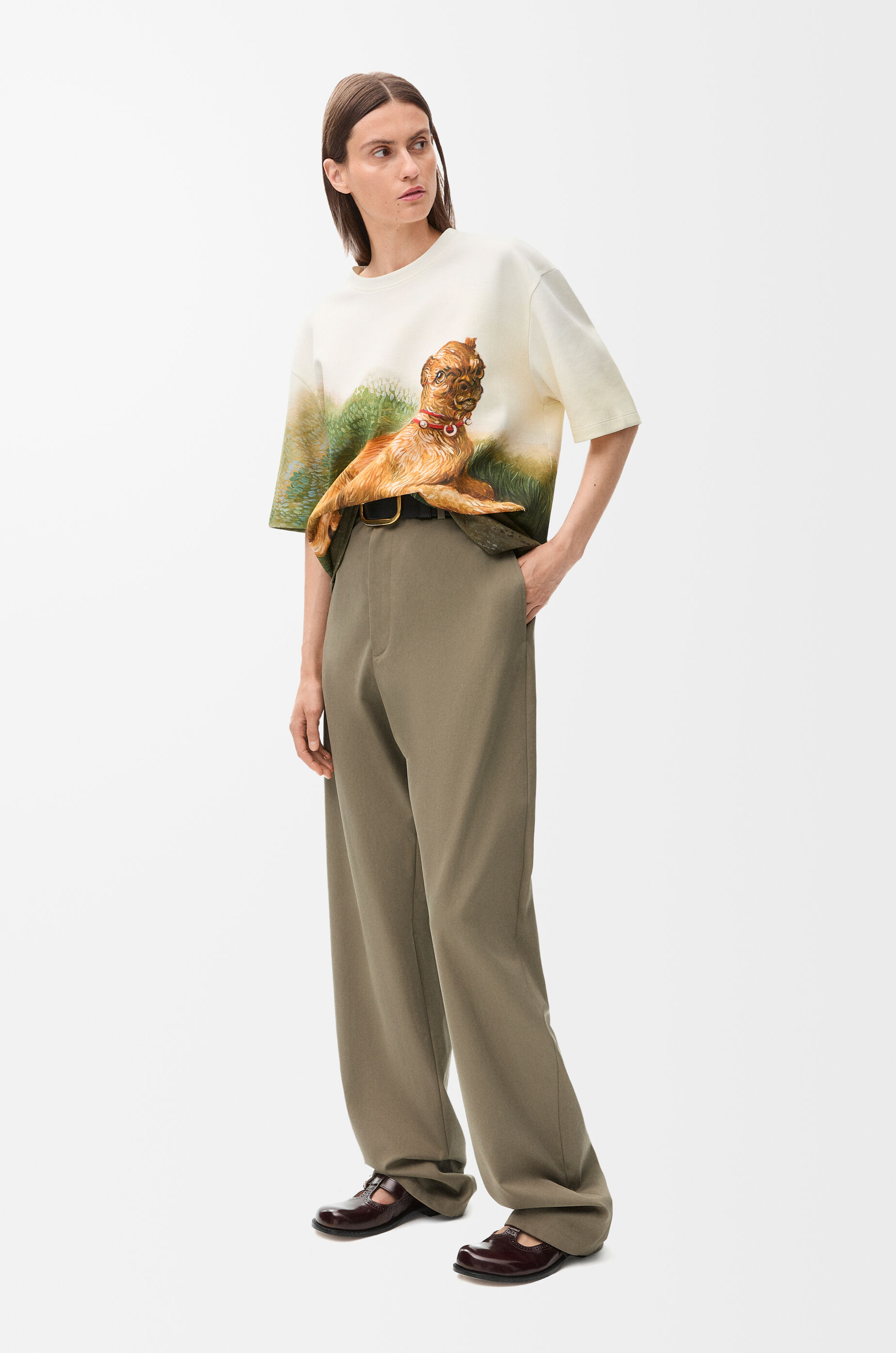 ロエベ 】 T-シャツ オーバー サイズ ( XS )