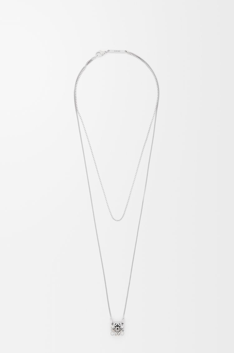 LOEWE Collar Anagram Bombé en plata de ley Plata