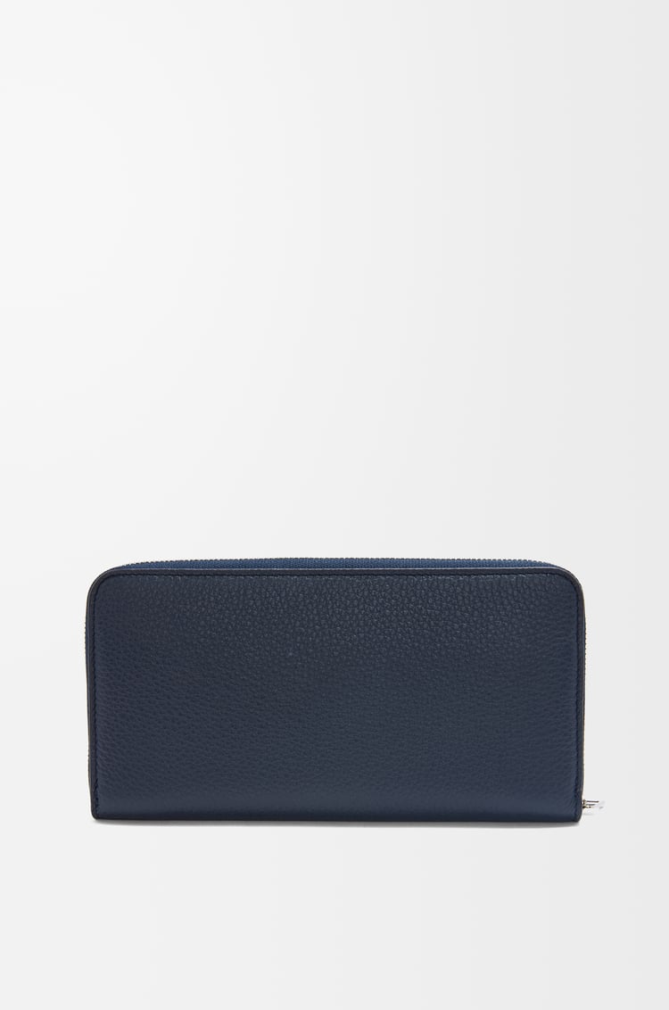 LOEWE Zip around wallet in soft grained calfskin Deep Navy