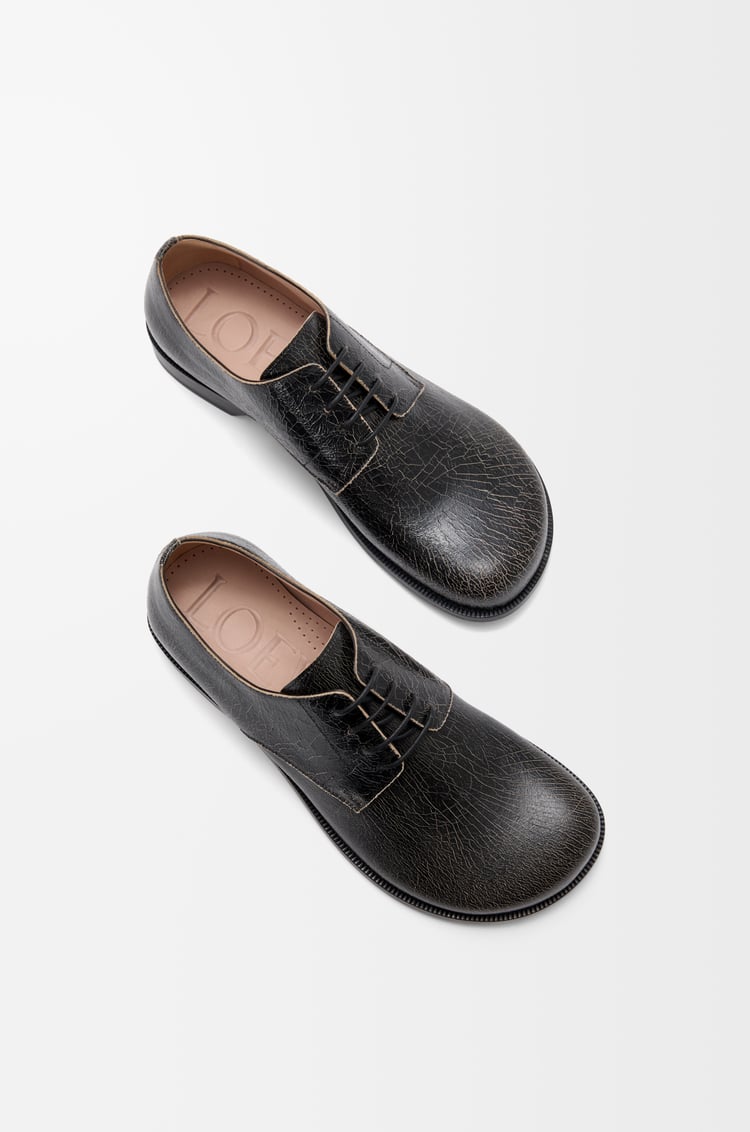 LOEWE カンポ ダービー（クラックドカーフ） Black/Cream