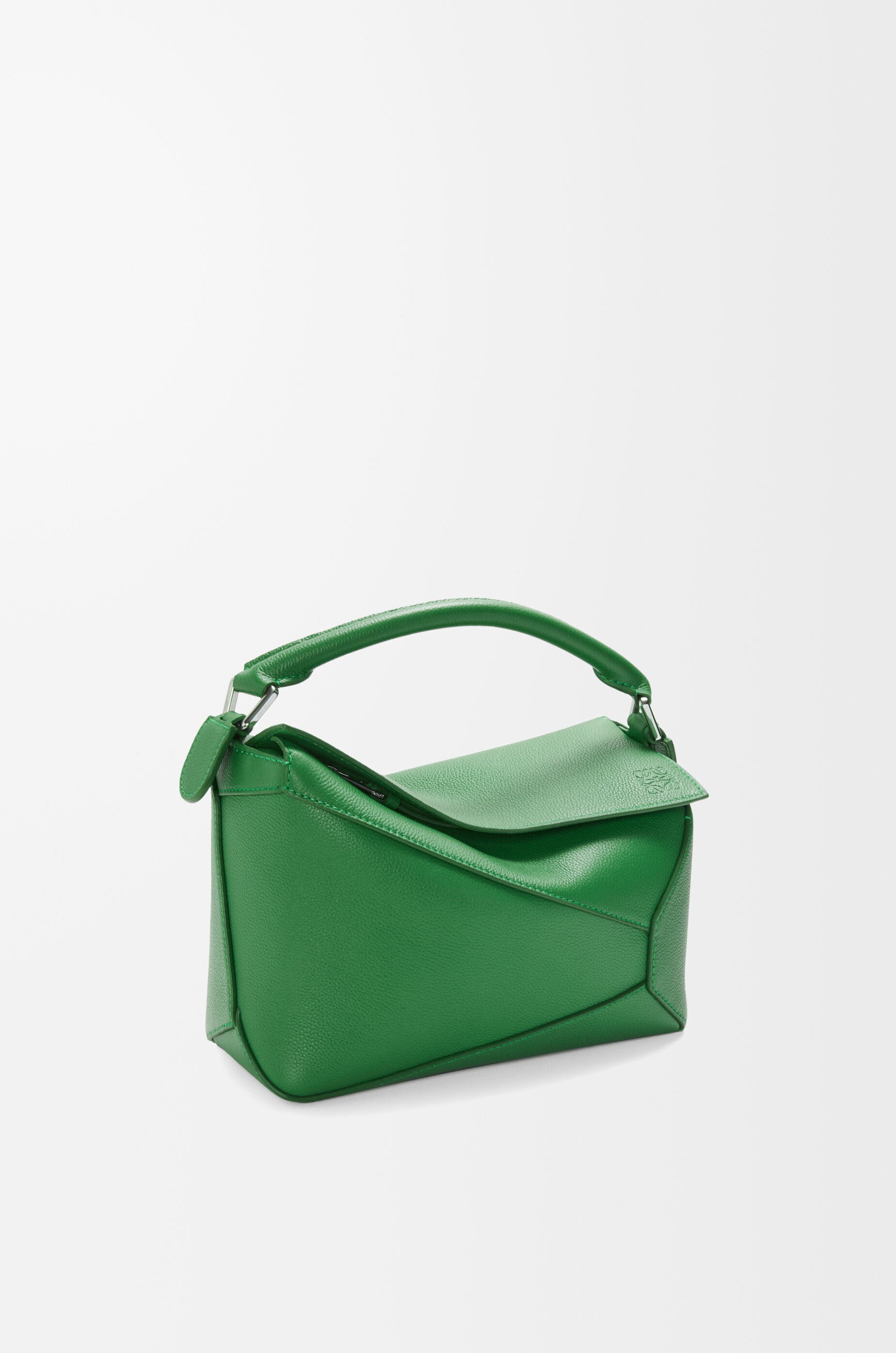 Small Puzzle Edge bag in soft grained calfskin Green - LOEWE